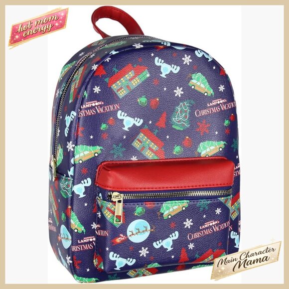 Faux Leather Mini Backpack Retro Y2K Adjustable Straps  display picture 1